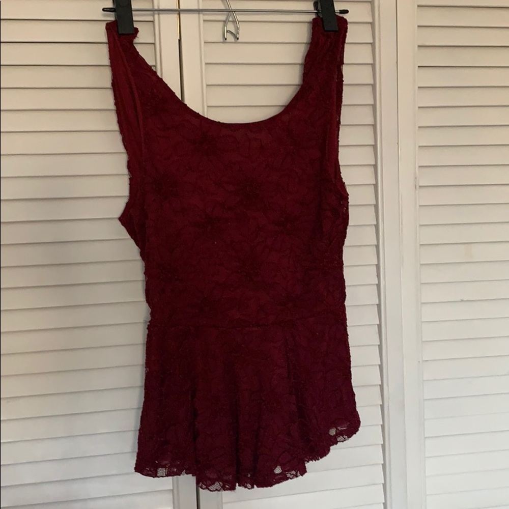 Maroon shirt